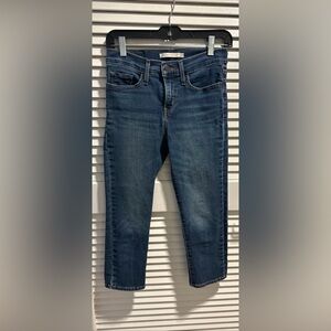 Levi's Women's 311 Shaping Skinny Capris Medium Rise Medium Blue, Size 25